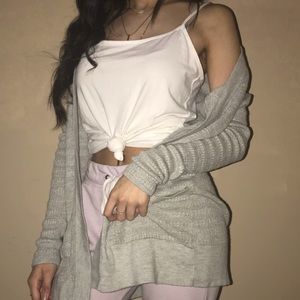 Grey cardigan